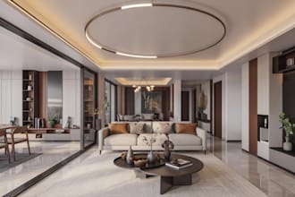 do 3d interior design photorealistic 3d rendering modern interior