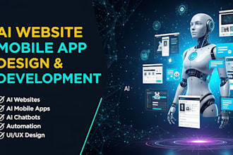 ai website, ai mobile app, ai chatbot and ai software