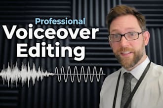 edit and master your voice over audio for a clean professional sound