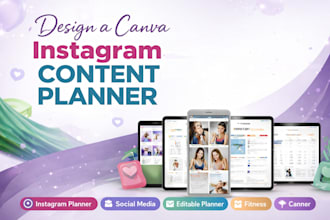 design a canva instagram content planner for fitness coaches
