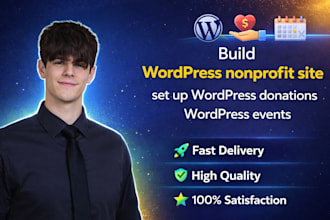 build wordpress nonprofit site set up wordpress donations wordpress events