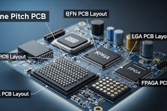 do expert fine pitch pcb, bga qfn lga fpga pcb layout and hdi design