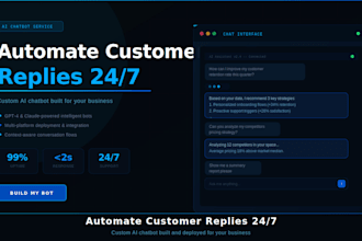 build an custom ai chatbot for customer support