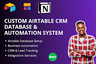 build airtable crm, database or automation system