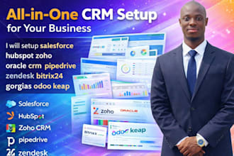 salesforce hubspot zoho oracle crm pipedrive zendesk bitrix24 gorgias odoo keap
