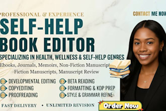 be your book editor, self help christian ebook  editor in 24hrs