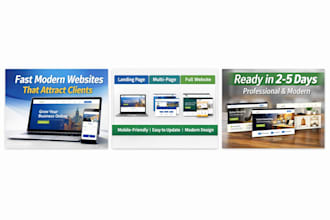 create websites that attract clients, fast, modern and mobile friendly