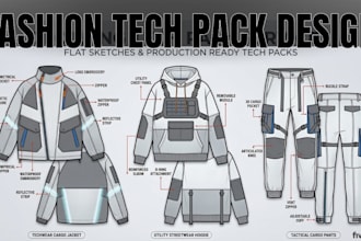 create fashion tech pack fashion design clothing techpack fashion flats