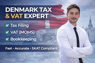 handle denmark tax filing, bookkeeping and tax compliance