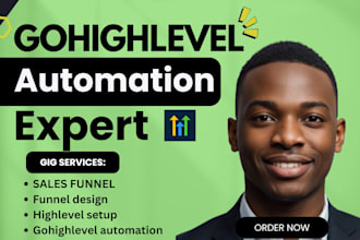 setup gohighlevel landing page sales funnel gohighlevel course automation