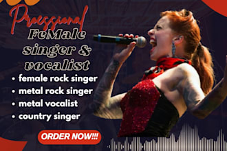 female singer female vocalist, female rock singer, rock song song