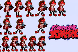 do fnf animated character sprite sheet friday night funkin fnf mod