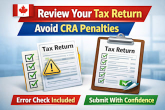 review your tax return canada, check errors, avoid penalties, safe submit