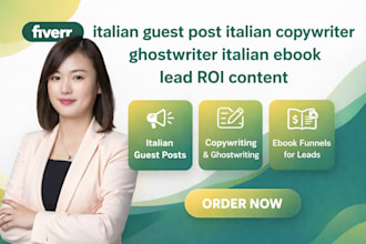 italian guest post italian copywriter ghostwriter italian ebook lead ROI content
