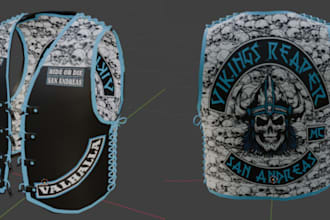 create fivem kuttes custom fivem clothing kuttes mc mc vest biker clothing