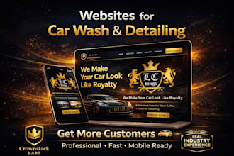 design website for car wash and detailing businesses