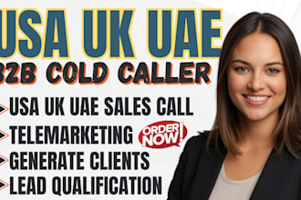do telemarketing expert USA UK uae german b2b cold caller appointment setting