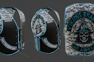 create fivem kuttes custom fivem clothing kuttes mc mc vest biker clothing