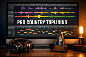 compose a catchy country topline and vocal melody for your track