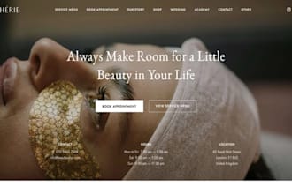 design wix beauty salon website hair salon spa booking barbershop website