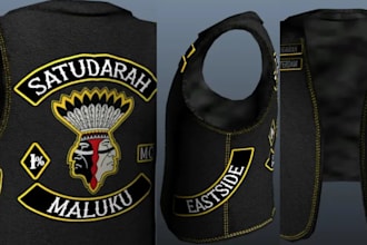 create fivem kuttes custom fivem clothing kuttes mc mc vest biker clothing