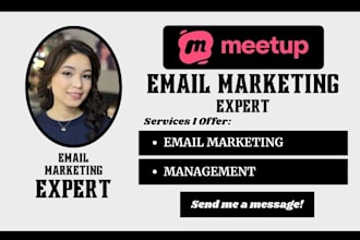 setup meetup email marketing