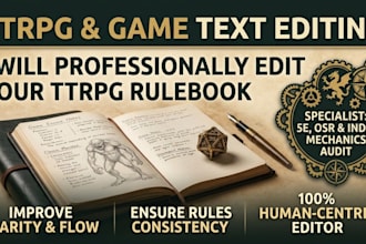 professionally edit your ttrpg rulebook and game text