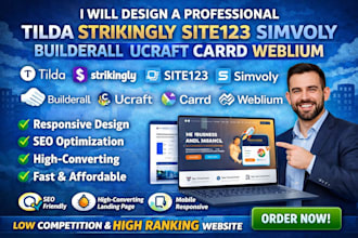 design tilda strikingly site123 simvoly builderall ucraft carrd weblium website