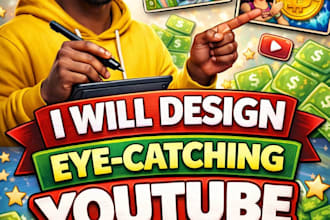 design eyecatching youtube thumbnails