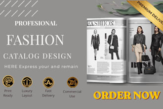 design a fashion catalog for your clothing brand
