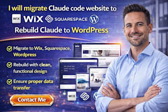 migrate claude code website to  wix squarespace  rebuild claude to wordpress
