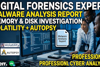 digital forensics and malware analysis with a report