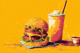 food pop art of your food pop art