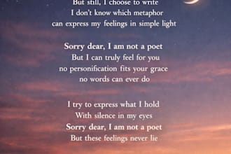 write emotional poems, captions and letters for you