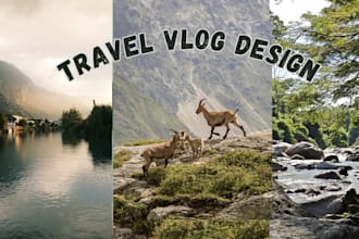 design aesthetic travel vlog thumbnail and boost views