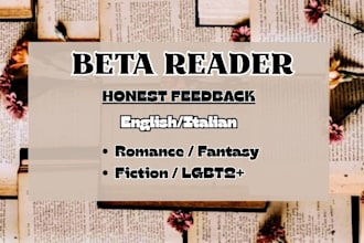 beta read your story and give honest feedback