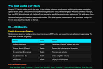 optimize your windows PC for competitive gaming and fix lag stutter