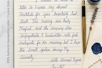 create neat aesthetic handwritten notes or transcriptions