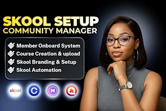 do skool community, skool course upload, skool management, skool online course