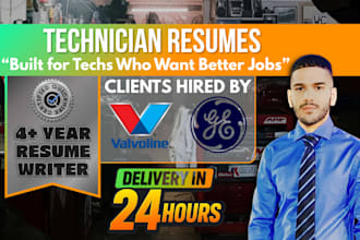 write a professional mechanic or technician resume ats optimized
