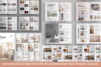 design b2b product catalog brochure catalogue for wholesale distributor supplier