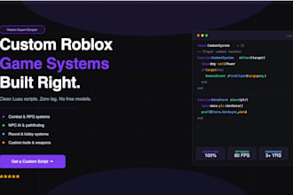 be your roblox professional scripter full roblox game development roblox builder