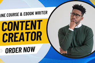 create online course content, curriculum, and elearning course design