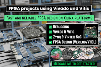 do fpga projects on zynq and virtex soc using xilinx vivado and vitis sdk
