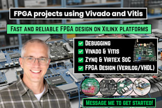 develop fpga projects on xilinx zynq, virtex, vivado, and vitis
