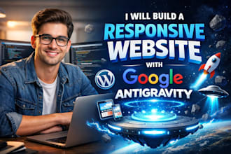build a responsive website with google antigravity