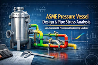 asme pressure vessels and perform pipe stress analysis for compliant system