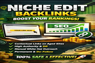 build high authority niche edit backlinks for SEO ranking