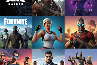 create high CTR gaming thumbnails for fivem, battlefield 6, arc raiders, roblox