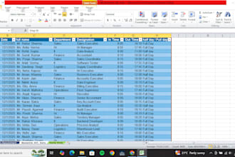 clean, format, merge, split excel data
